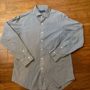 Polo Ralph Lauren Men’s Slim Fit Plaid Button Down Shirt L Large EUC